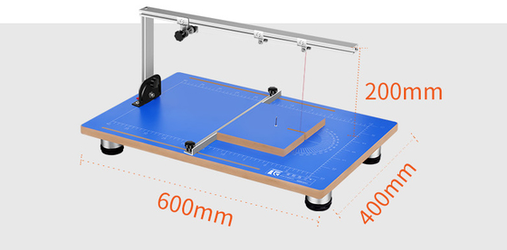 Máquina de corte de espuma de fio quente tipo mesa 0,2 mm para cortar esponja de espuma